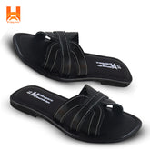 Hingare Genuine Leather Flats Women Sandal Cross Strap Ladies Shoes